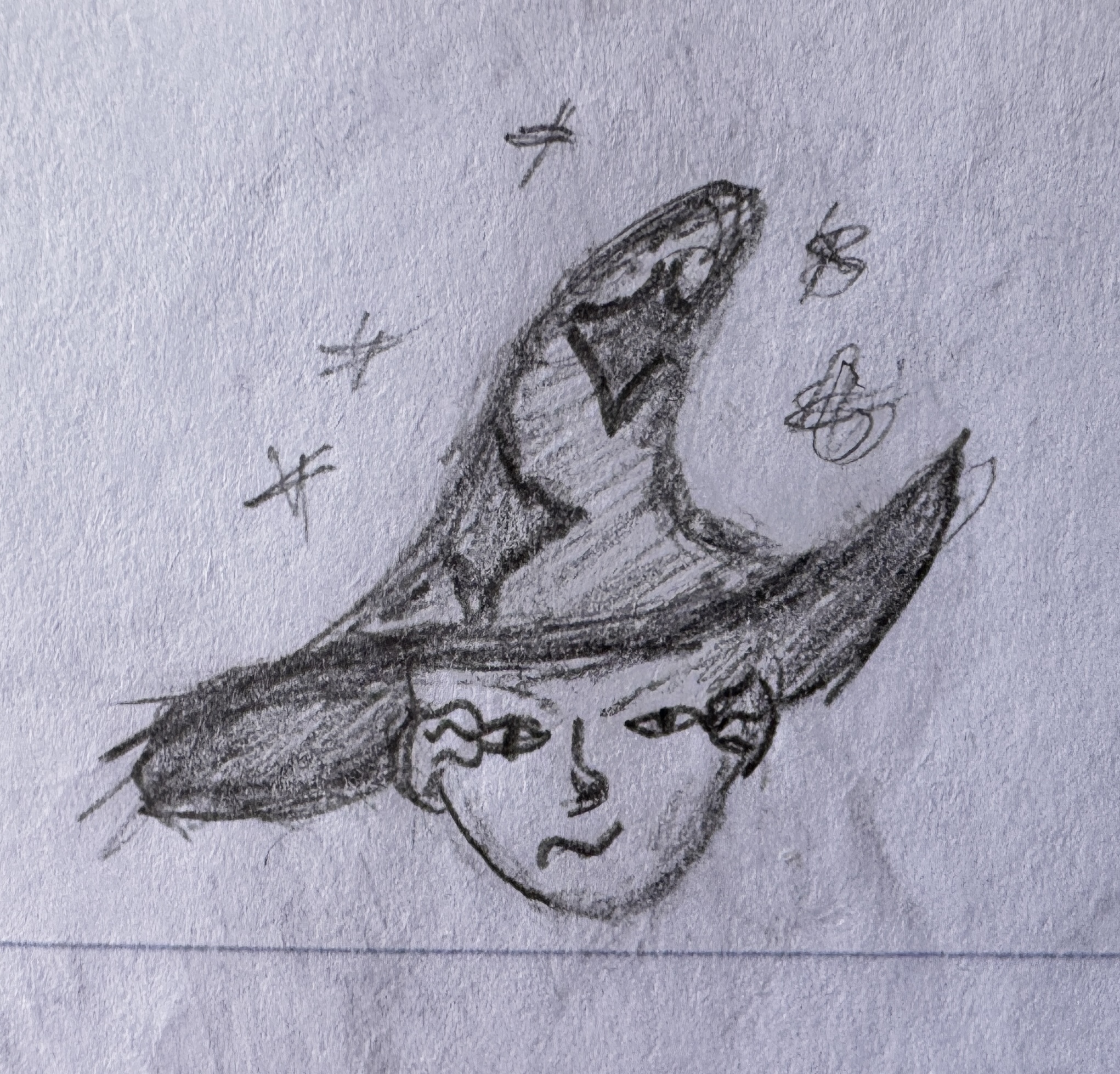 One of 2 hats with Witches in them